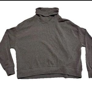 Women’s The Normal Brand Brown Turtleneck Sweatshirt - Casual Comfort